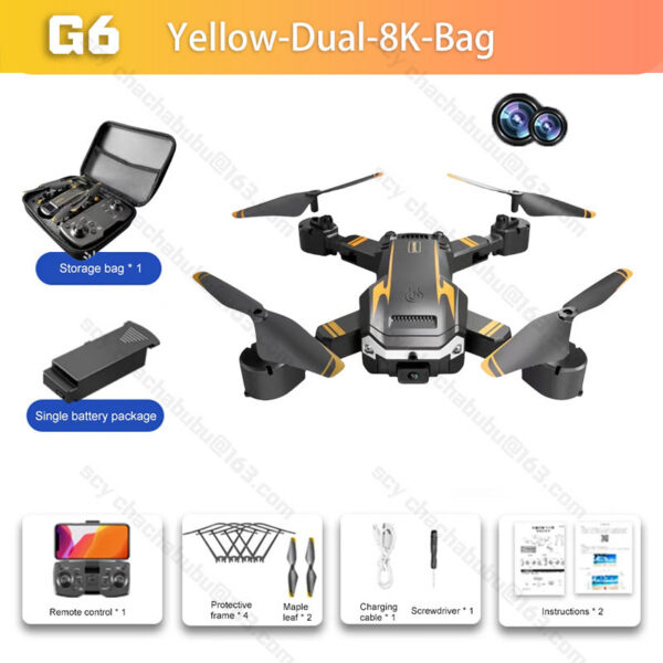 Lenovo G6 Professional Foldable Quadcopter Aerial Drone 8k HD Camera GPS RC Helicopter FPV WIFI Obstacle Avoidance Toy Gifts