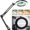 fdc9327c730647ef 72LED 8X/10X NEW Illuminated Magnifier USB 3 Colors LED Magnifying Glass for Soldering Iron Repair/Table Lamp/Skincare Beauty