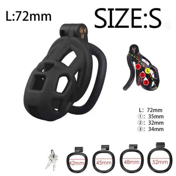 fdd612491c90acec Male Chastity Cage Erotic Urethral Lock Sex Toys Device Penis Ring Male with 4 Size SM Products Cage Chastete Penis Sleeve