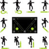 Non-Slip Soccer Footwork Silent Shock-Absorbing Training Mat Ball Control Mats Indoor Outdoor