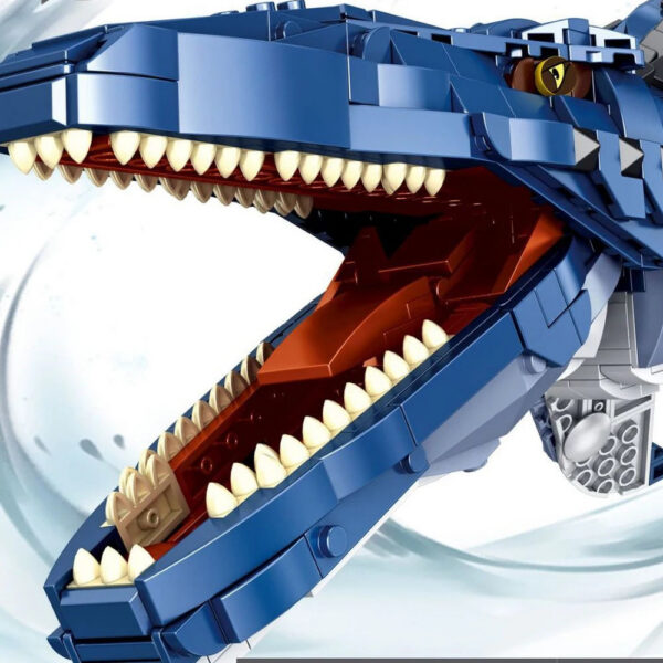 1859PCS Movie Dinosaur Mosasaur Creative Expert Ideas Large Model Simulation Building Blocks Toy Birthdays Gifts Set Home Decor