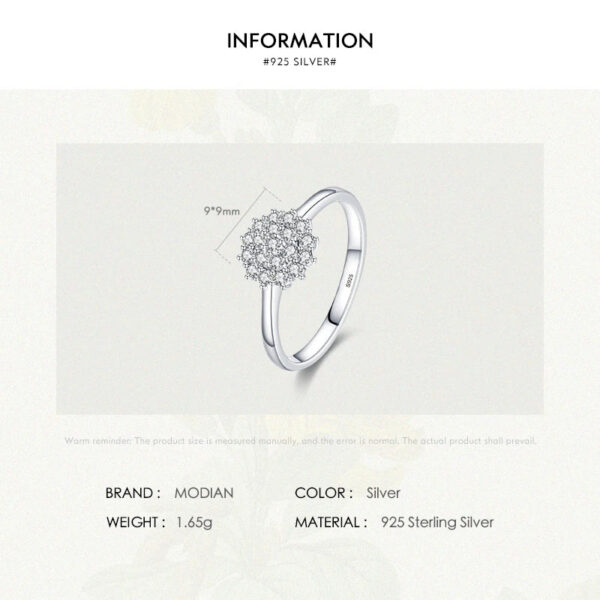 fe23311f17c0fbb5 Modian 925 Sterling Silver Classic Sparkling Simple CZ Finger Ring Platinum Plated Wedding Jewelry For Women Anniversary Gift