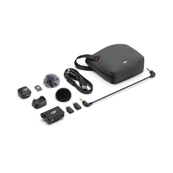 fe259b5d632cfb28 DJI Mic Mini Wireless Microphone 48-Hour Operation w/ Case Two-Level Active Noise Cancelling