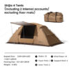 fe2a69c5eecfd1d0 MOBI GARDEN Camping Tunnel Tent Outdoor Living Tent Windproof Rainproof Portable