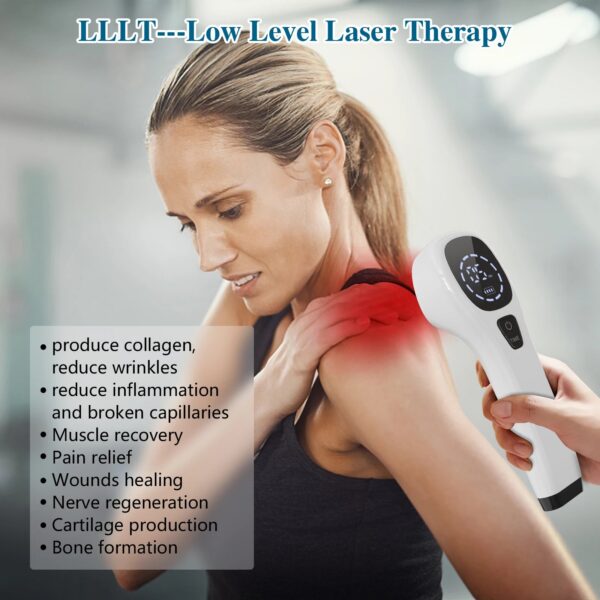 fe2ce5c97e9ea56e KTS Body Pain Laser Therapy Device 2x808nm LLLT Physiotherapy Equipment for Knee Pain Relief Arthritis Frozen shoulder Pet Pain