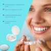 Snap-on Dentures Comfortable Adjustable False Teeth Silicone Upper Lower Veneers Resin Tooth Suitable for Mouth Shape