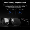 SENBONO E13 Smart Glasses:Blue Light Filtering Polarized Sunglass Lenses Audio Built-in Mic Speakers Touch & Voice Assistant