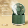 Foldable air cooler spray humidification small dormitory desktop usb charging portable fan
