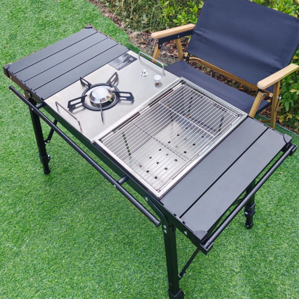 fe73f482eec2df19 Lohascamping Portable IGT Burner High power Camping Stove Table Butane flat Folding Gas Furnace igt table