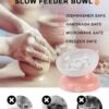 Y YHY Slow Feeder, Elevated Food Bowl Tilted Design for Dog and Cat for Dry and Wet Food