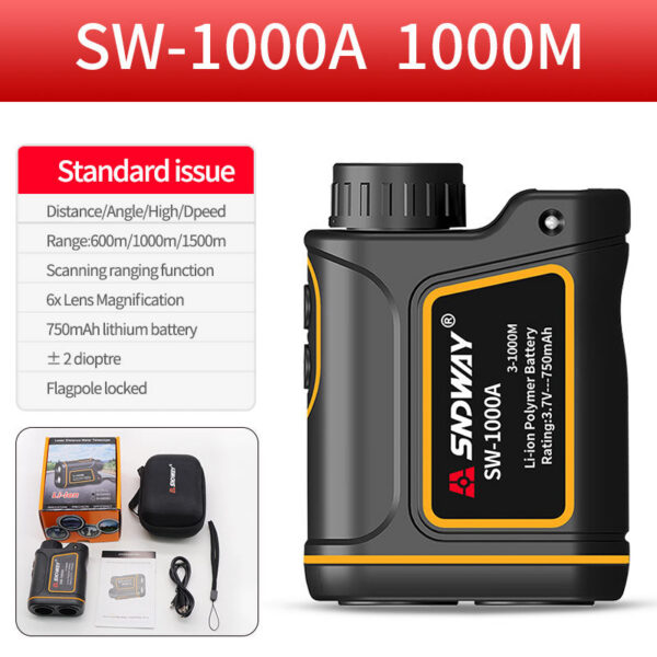 SNDWAY Rangefinder Telescope 600M 1000M 1500M Laser Distance Meter For Hunting Monocular Golf Range Finder Roulette Tape Measure