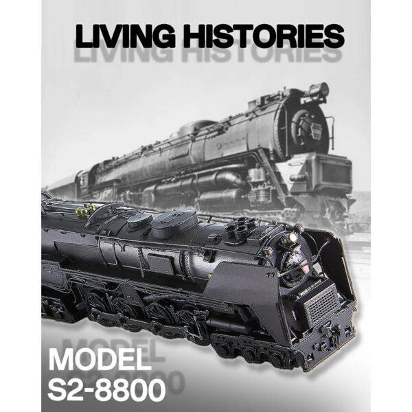 feb70d44bbe75b4e Piececool 3D Metal Puzzles Class S-2 Locomotive DIY Kit Jigsaw Assembly Model Kits for Home Collection