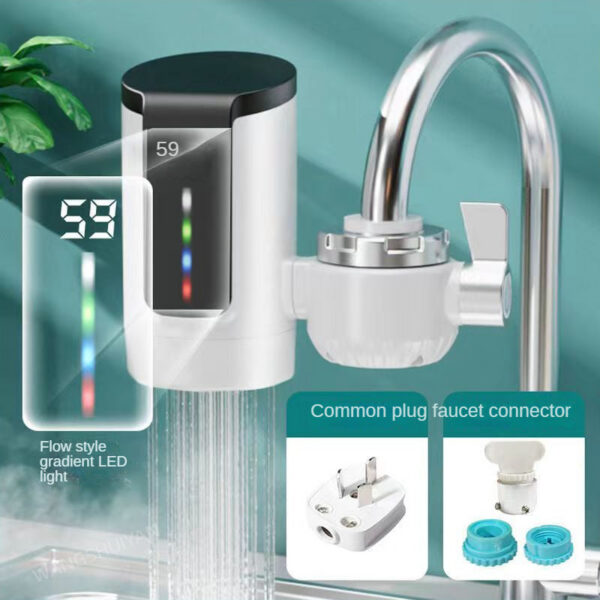 feba0853e84c83bb Instant Hot Tap Fast Instantaneous Thermostat for Water Heater 3000w Electrical Faucet Temperature Display
