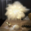1PC Feather Design LED Table Lamp Kids - Battery-Powered, Portable & Ideal Bedroom Decor for All Ocns