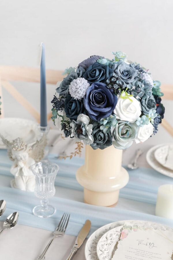 fec0817070a6c5b6 YYHUAWU Artificial Flowers Combo Set Fake Flower Leaf Box with Stems for DIY Wedding Bouquets Centerpieces Arrangements Baby Shower Party Home Decorations