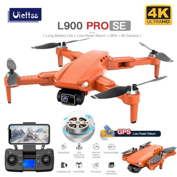 fecb9de24e7c6214 L900 Pro SE GPS Drone Profesional 4K HD 5G WIFI FPV Camera Quadcopter With Brushless Motor RC Mini Dron for Children Toys