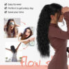 fecc6175fcc8ddbe Long Curly Drawstring Synthetic Ponytails Women Black Blonde Red Ponytail Clip in Hair Extensions for Daily Cosplay