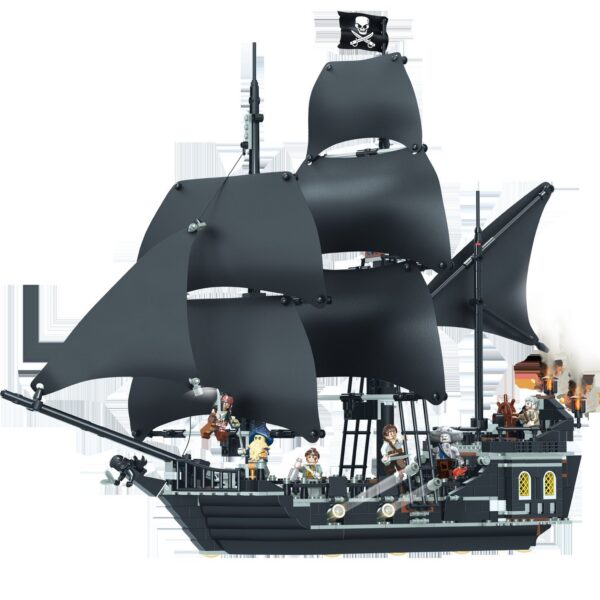 fee65316d5eed0bb Pirates The Black Pearl And Queen Anne's Revenge Ship Building Block Model Assemble Bricks Toys Kids Gifts Fit MOC 4195 4184 Set