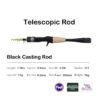PURELURE 1.50m XUL BFS Telescopic Rod 5ft Travel Rod Trout Spinning Casting Solid Tip Carbon Fishing Rod Small Bait Perch Rod