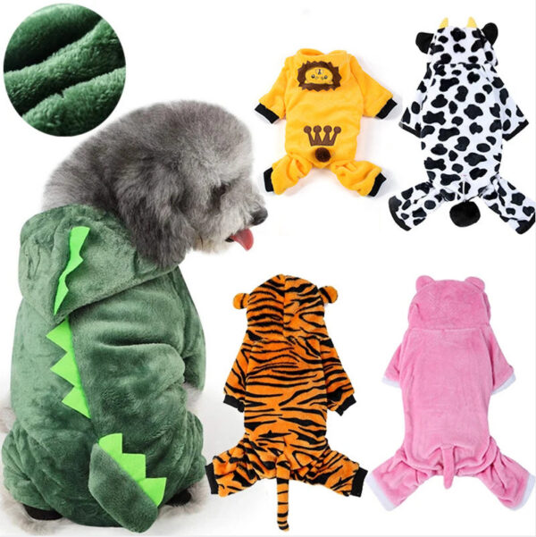 ff016fc9b8d6c01a Warm Fleece Hoodie Dog Clothes for Small Dogs Winter Pet Clothing Puppy Cat Costume French Chihuahua Jacket