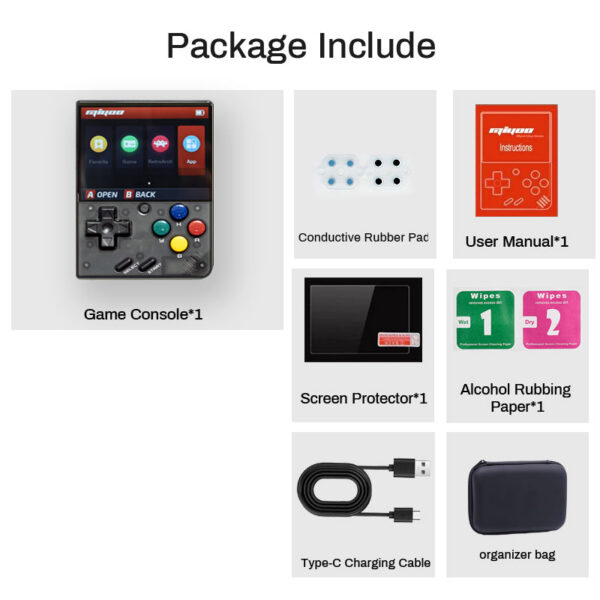 ff17923fe2613657 MIYOO MINI + Plus Portable Handheld Retro Game Console 3.5” IPS HD Screen WIFI Open Source Linux System Compatible with Onion OS