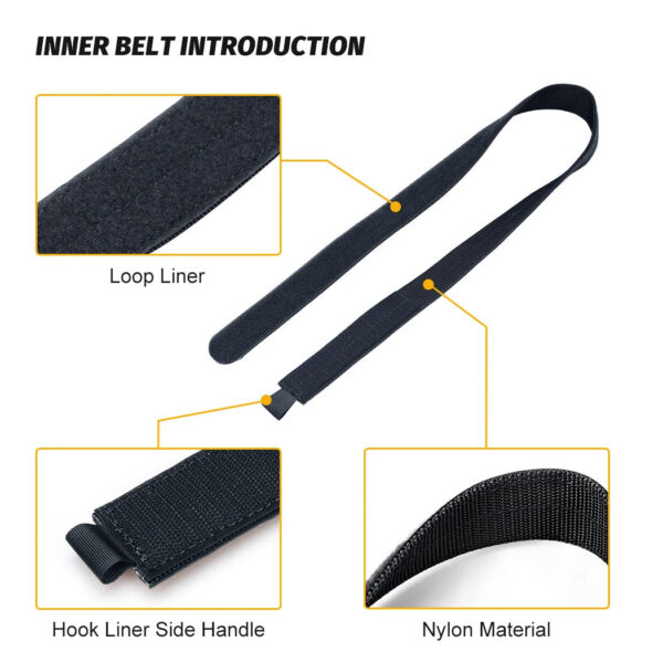 ff17e3bc78e50127 IDOGEAR Tactical Belt 2 Inch MOLLE Belt Quick Release Metal Buckle Gear 3429