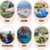 Coziya Matelas, Camping-Matratze, 5 cm Ultraleichte Aufblasbare Camping-Matratze, Aufblasbares Schlafpad Mit Eingebauten Kissen, Zum Campen, Reisen, Zuhause, BüRo,Blue