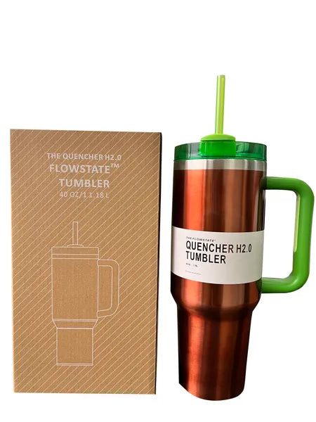 ff321f521920e9f9 New Chocolate Gold US STOCK Cosmo Pink Quencher H2.0 Co-Branded 40oz Mugs With Handle Insulated Tumblers Lid Straw Stainless Steel Coffee Valentines Day Cup