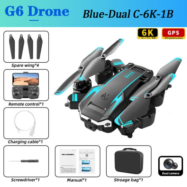 ff39d87f7bba0ff5 KBDFA G6 8k Profesional 4K HD Camera Optical flow Foldable 5G Aerial Photography Drone Obstacle Avoidance Quadcopter Gift