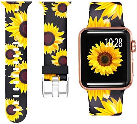 Laffav Compatible with Apple Watch Band 41mm 40mm 38mm iWatch Series 9 & Ultra 2 & SE & Ultra & Series 8/7/6/5/4/3/2/1 for Women Men, Colorful Jellyfish, M/L