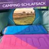 Clostnature Leichter Schlafsack für Camping – Outdoor Lässiger Deckenschlafsäcke mit Kleines Packmaß für Erwachsene, Damen, Herren, Wandern, Sport, Bergsteigen(Links Reißverschluss)