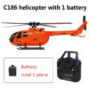 ff4a495fabac2833 C186 Pro B105 2.4G RTF RC Helicopter 4 Ppropellers 6 Axis Electronic Gyroscope for Stabilization Remote Control Hobbies Toys