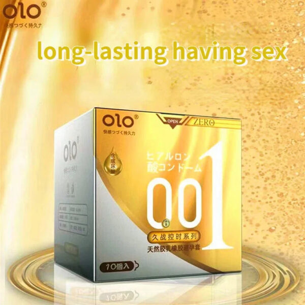 OLO Ultra-thin 001 Large Hyaluronic Acid Durable Delayed Lasting Lasting Sex Condom No Feeling Smooth Surface