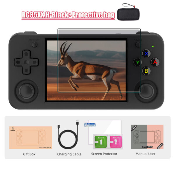 ANBERNIC RG35XX H 64Bit and-held Consoles For Playing Video Games 3.5-inch IPS 640*480 Screen Retro Game Player 3300 mAh Battery