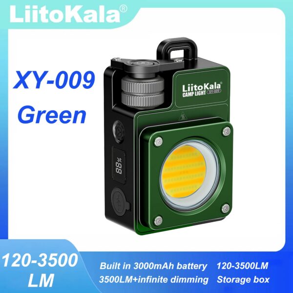 ff8865bf6c6d2689 LiitoKala XY-009 Portable Rechargeable LED Camping Light Multi-Functional Carry-On Outdoor Activity Long Life