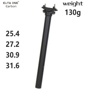 ff8bfb24a887d570 ELITA ONE Carbon Seat Post 25.4/27.2/30.9/31.6 MTB/Road Bike Seatpost Ultralight 130g 62C