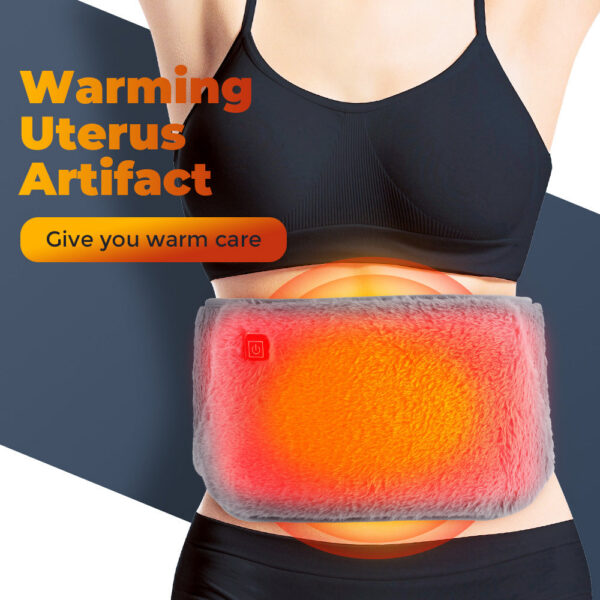 ffb15d37f84587f4 3 Levels Electric Graphene Heating Uterine Belt Cold-Proof Hand Waist Warming Pad USB Recharging Abdominal Warmer