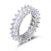 Elegant Promise Ring Sterling Sier Diamond cz Engagement Wedding Band Rings For Women Men Fine Jewelry Gift