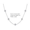 TBCYD 3/4/5mm D Color Moissanite Choker Necklace For Women S Sier Round Cut Diamond Bubble Neck Chain Party Jewelry Gifts