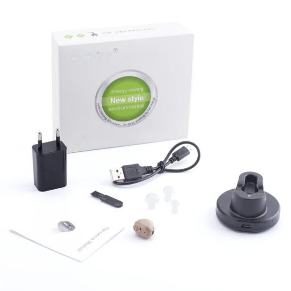 Aid Rechargeable Device ITE Ear Hearing Aids The Elderly Audifonos Sound Amplifier for Deafness
