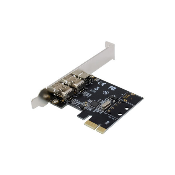PCIe X1 3 Ports Firewire 4pin 9pin Expansion Card PCI Express 1394B 1394A VIA VT6315 Chipset Adapter PCI-E 1X to 1394 Soundcard