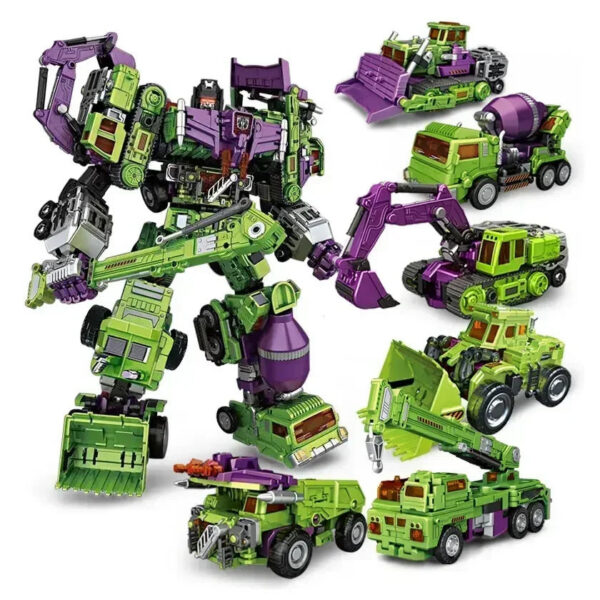 fff6d1f9c4564f00 6 IN 1 NBK 42CM Devastator Toy Transformation KO Robot Car combination Action Figure excavator Blender Model Kid NO BOX